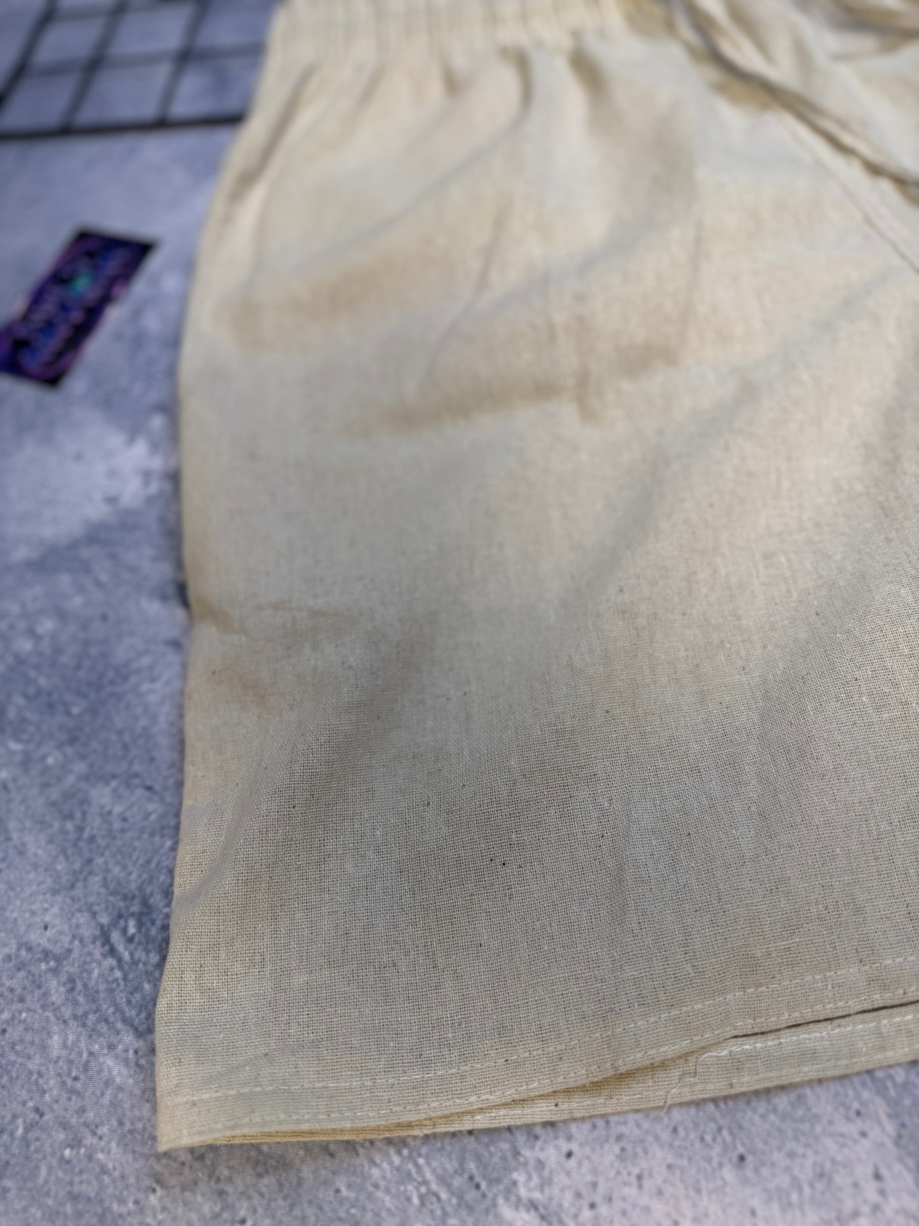 Bermuda linho mini icon  “Bege"