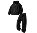 Conjunto moletom canguru preto