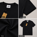 Camiseta Slim Fit Essential Zara — Preta